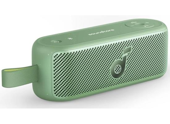 Anker Soundcore Motion 100 Portable Wireless Bluetooth Speaker, 20W Dual Full-Range Drivers, Built-In Strap, 12-Hour Playback, BassUp Technology, IPX7 Waterproof, Customizable 9-Band EQ - Green